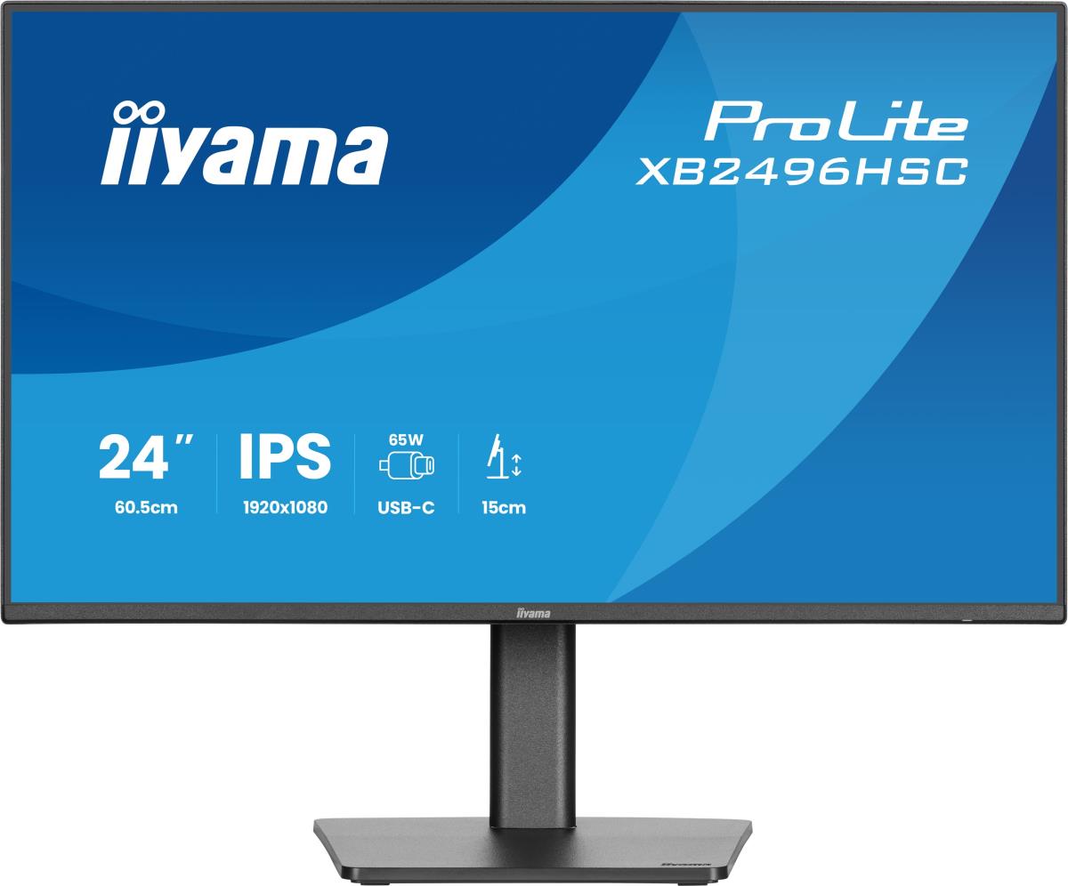 IiYAMA Desktop Monitor - ProLite XB2496HSC-B1 - 24in - 1920x1080 (FHD) - Black