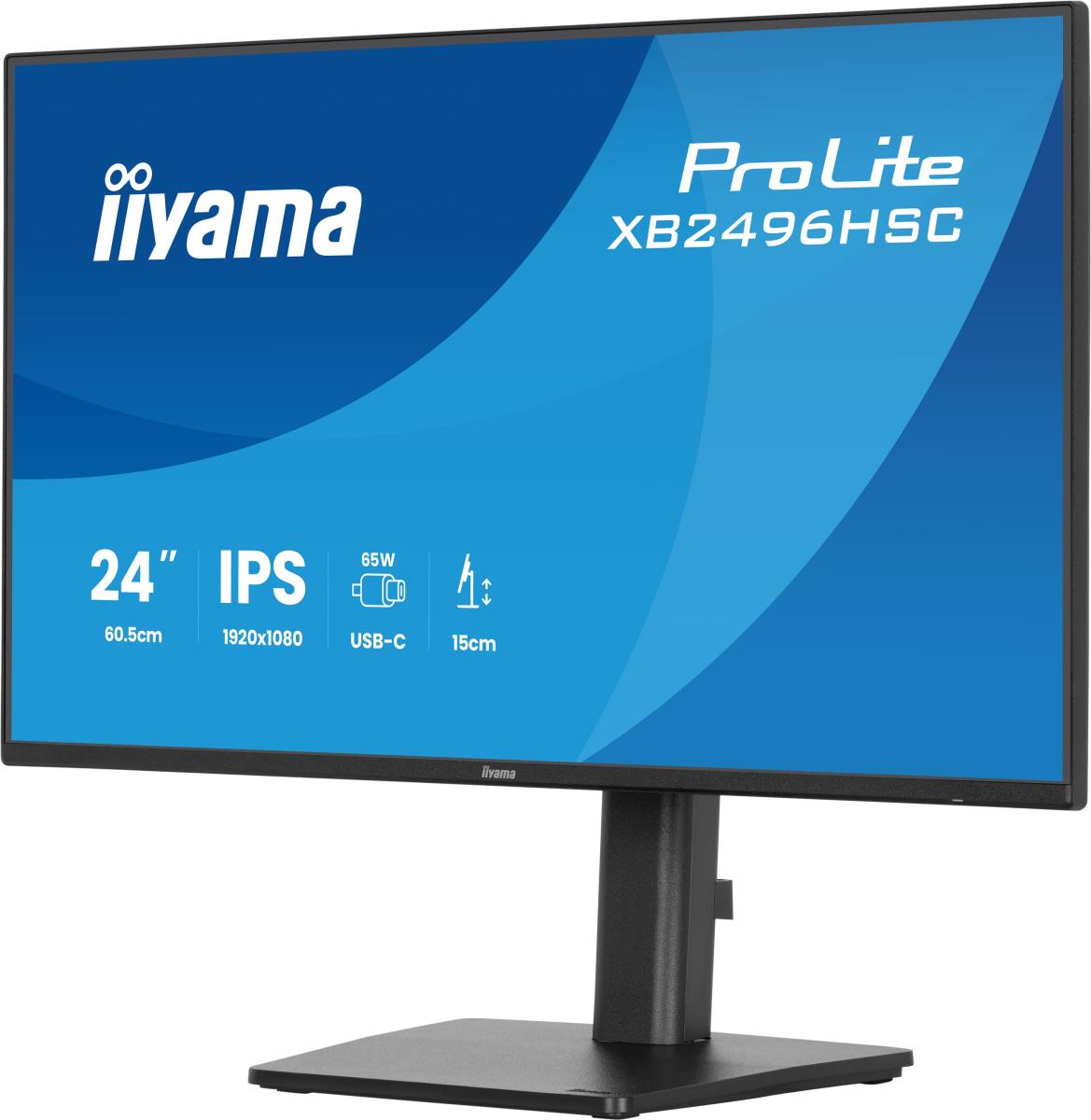 IiYAMA Desktop Monitor - ProLite XB2496HSC-B1 - 24in - 1920x1080 (FHD) - Black
