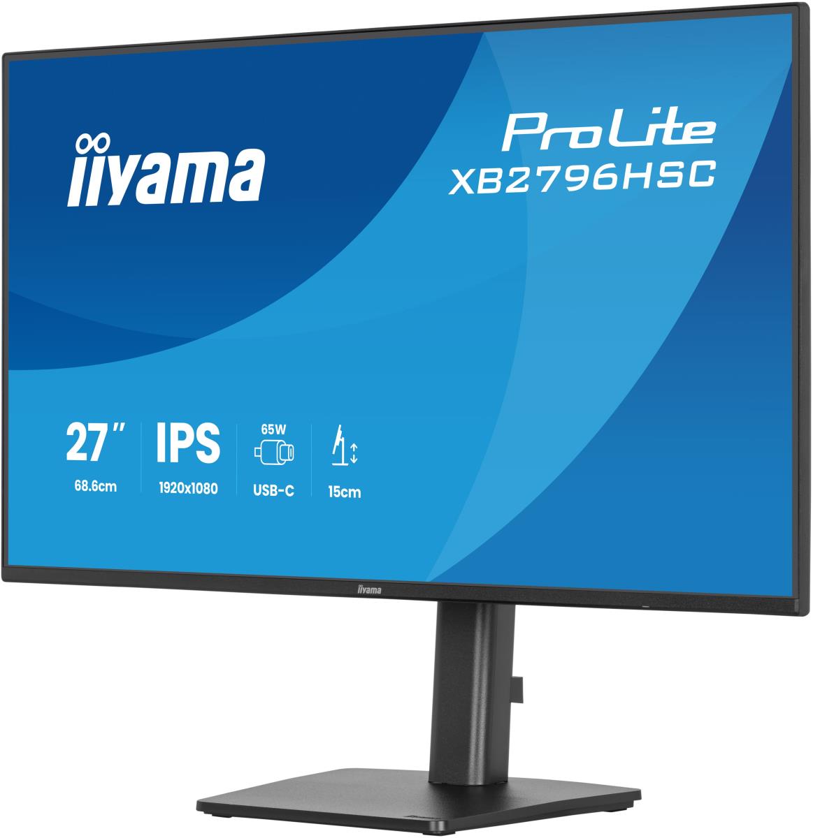 IiYAMA Desktop Monitor - ProLite XB2796HSC-B1 - 27in - 1920x1080 (FHD) - Black