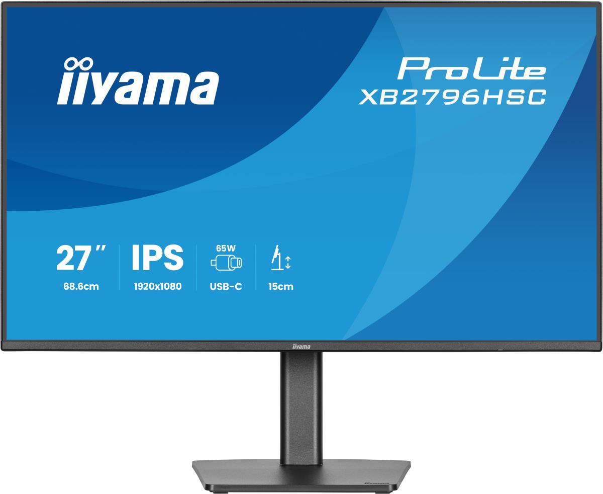 IiYAMA Desktop Monitor - ProLite XB2796HSC-B1 - 27in - 1920x1080 (FHD) - Black