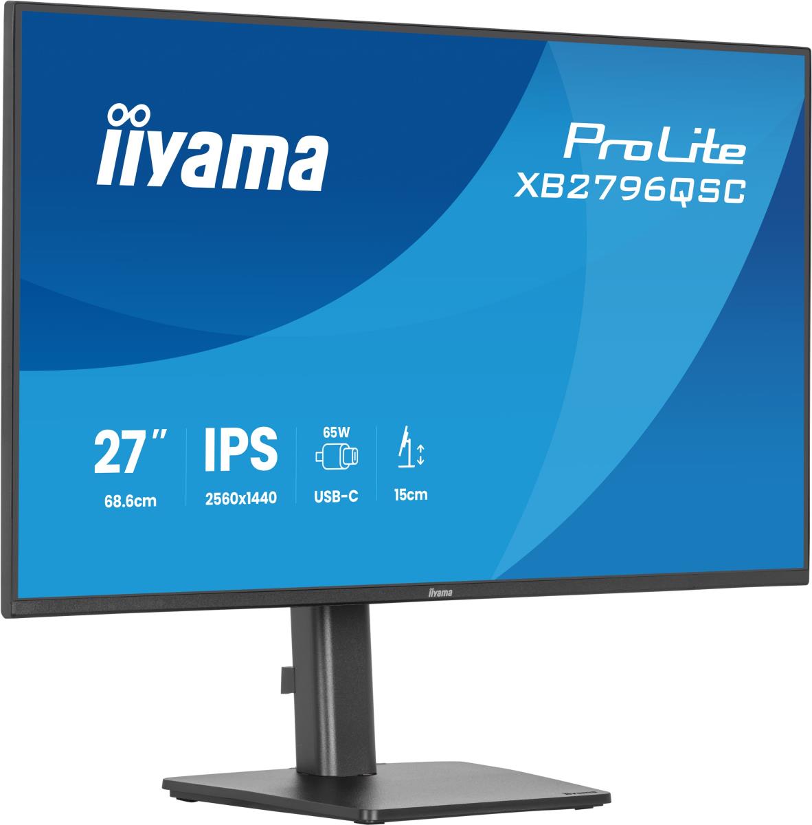 IiYAMA Desktop Monitor - ProLite XB2796QSC-B1 - 27in - 1920x1080 (FHD) - Black