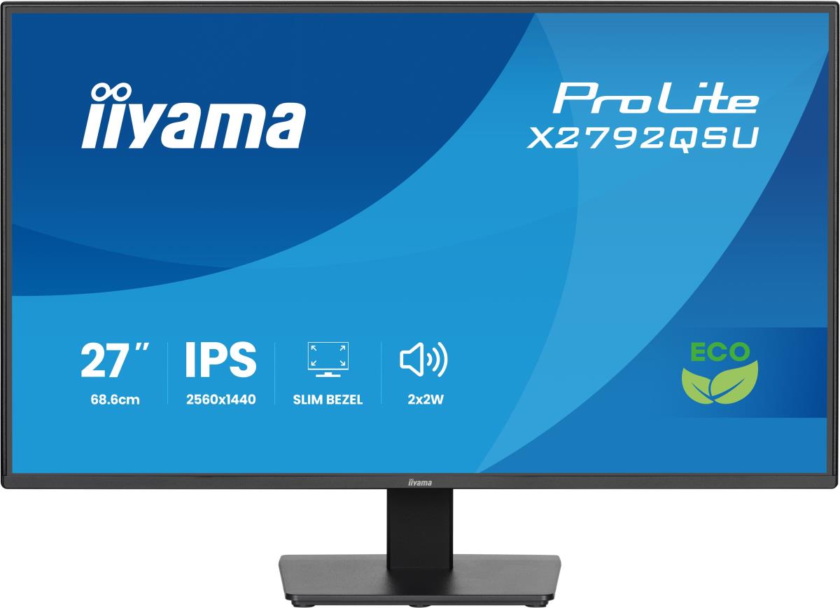 IiYAMA Desktop Monitor - ProLite X2792QSU-B1 - 27in - 2560x1440 (QHD) - Black
