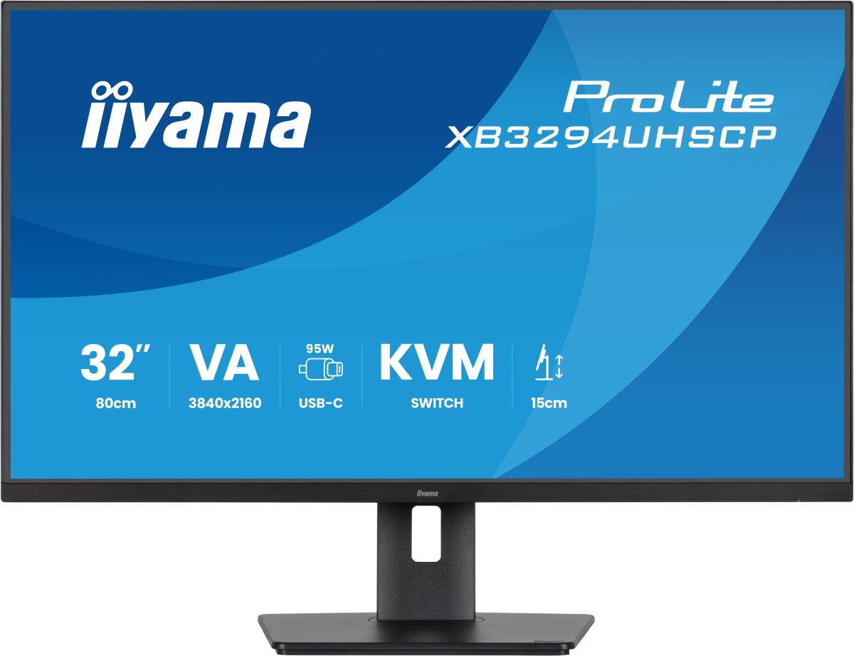 IiYAMA Desktop Monitor - ProLite XB3294UHSCP-B1 - 32in - 3840x2160 (UHD) - Black