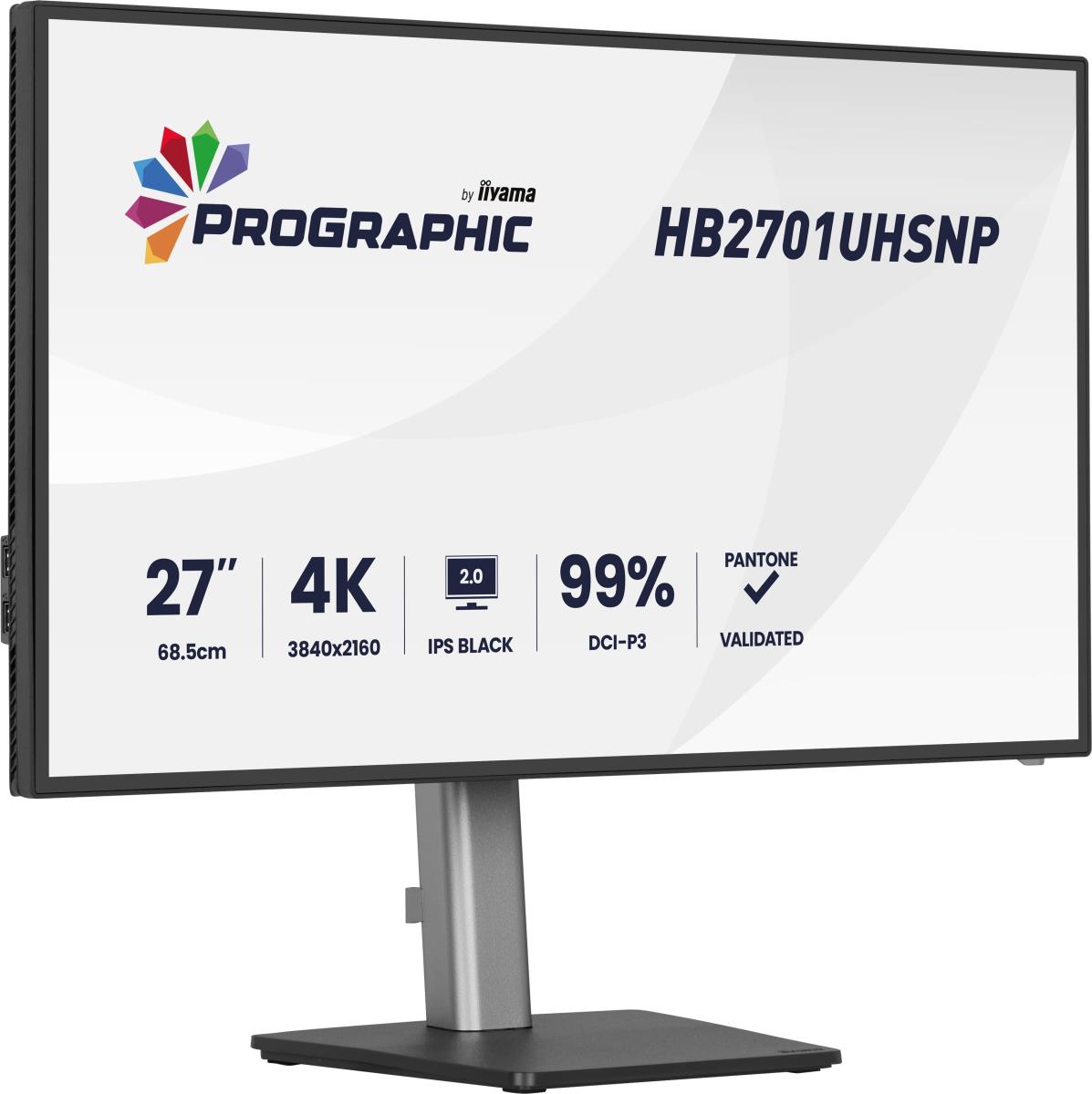 IiYAMA Desktop Monitor - ProLite HB2701UHSNP-B1 - 27in - 3840x2160 (UHD) - Black