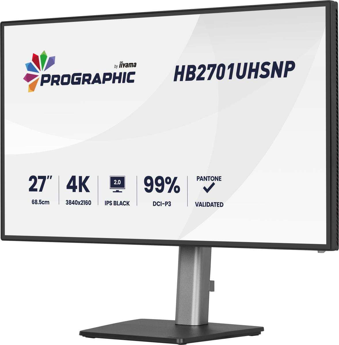 IiYAMA Desktop Monitor - ProLite HB2701UHSNP-B1 - 27in - 3840x2160 (UHD) - Black