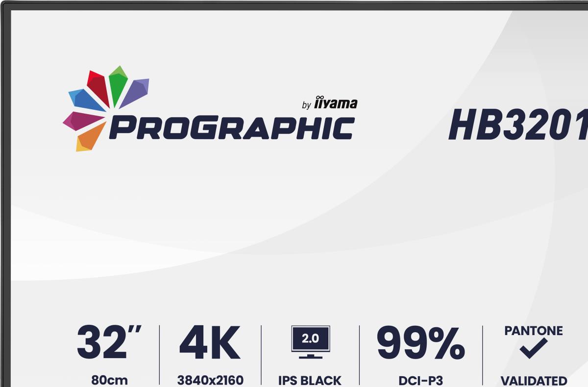 IiYAMA Desktop Monitor - ProLite HB3201UHSNP-B1 - 32in - 3840x2160 (UHD) - Black