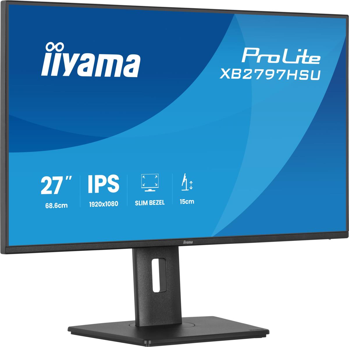 IiYAMA Desktop Monitor - ProLite XB2797HSU-B1 - 27in - 1920x1080 (FHD) - Black
