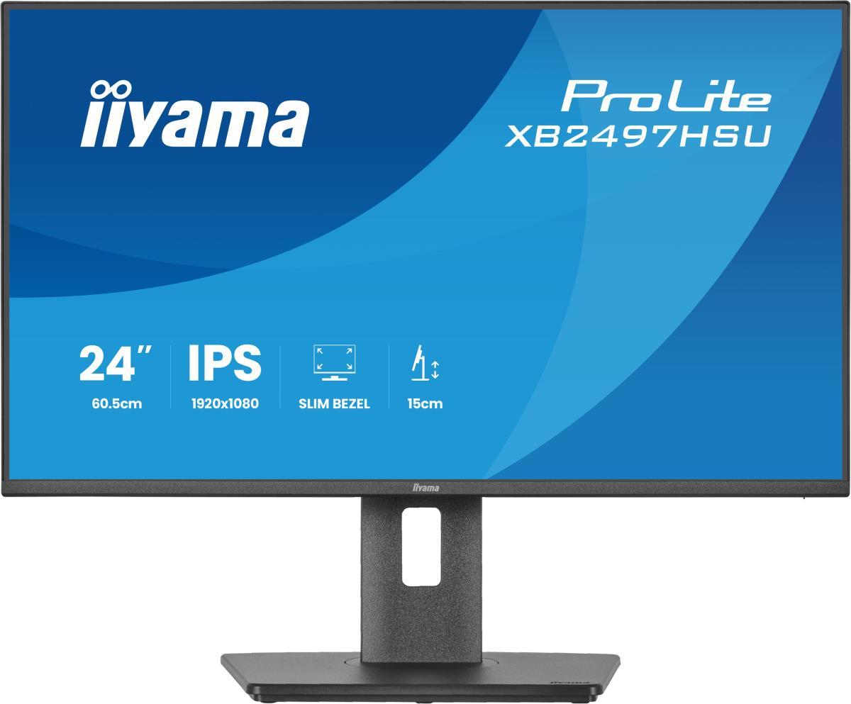 IiYAMA Desktop Monitor - ProLite XB2497HSU-B1 - 24in - 1920x1080 (FHD) - Black