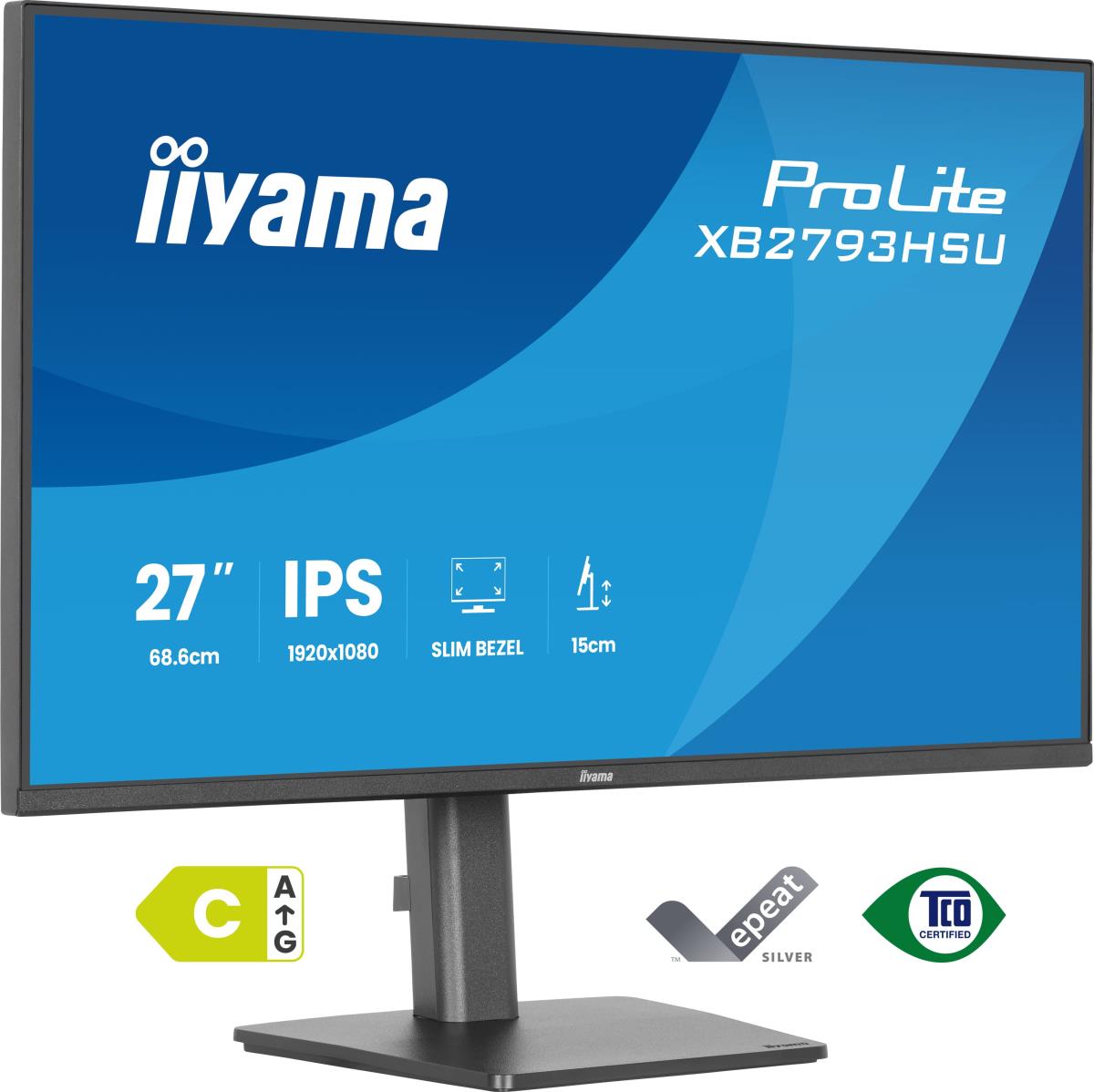 IiYAMA Desktop Monitor - ProLite XB2793HSU-B1 - 27in - 1920x1080 (FHD) - Black