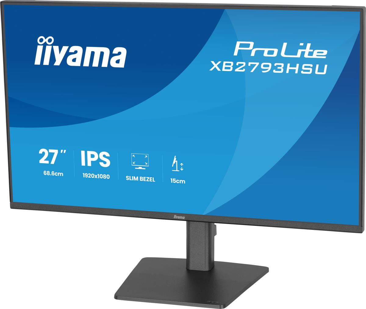 IiYAMA Desktop Monitor - ProLite XB2793HSU-B1 - 27in - 1920x1080 (FHD) - Black