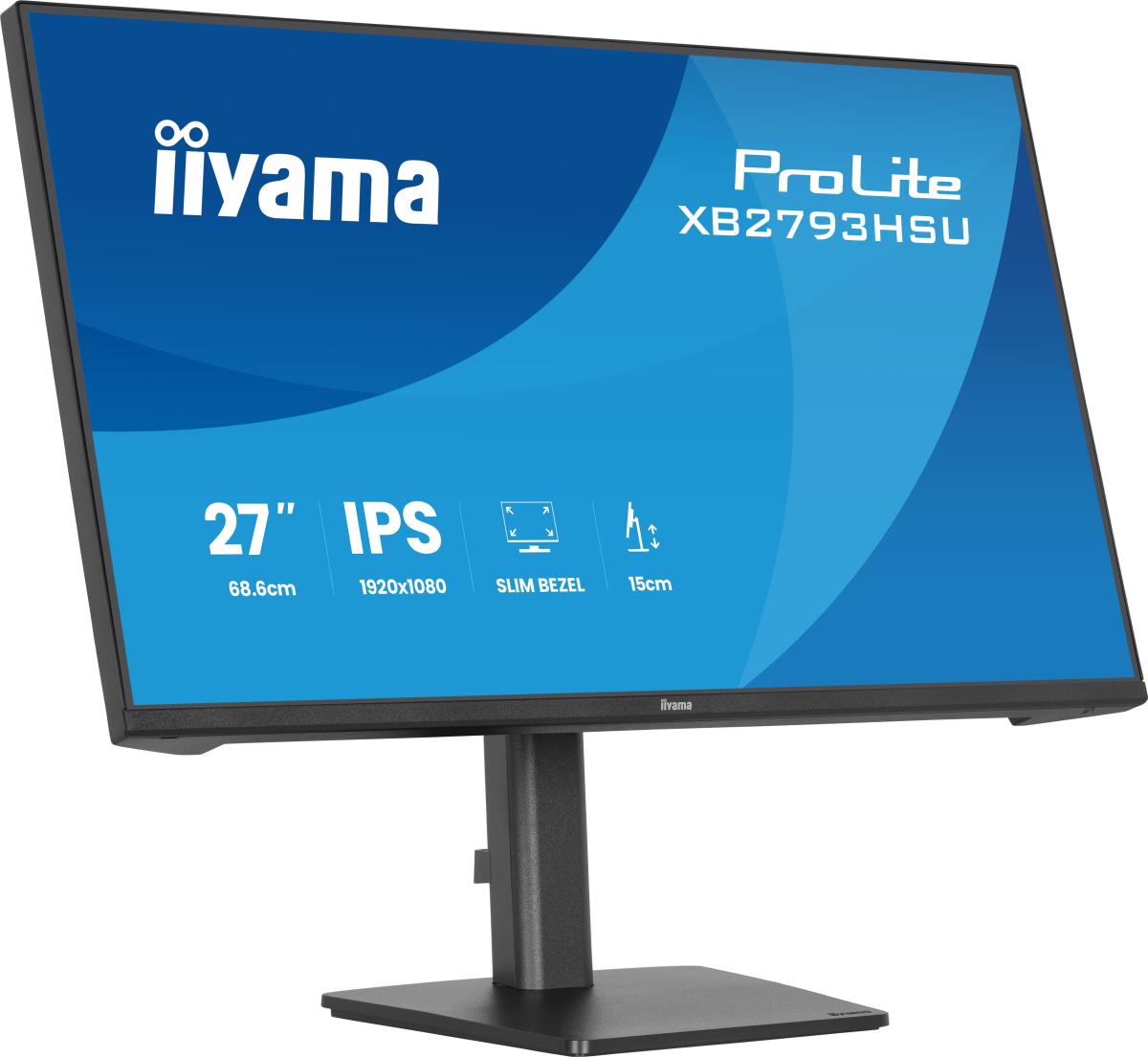 IiYAMA Desktop Monitor - ProLite XB2793HSU-B1 - 27in - 1920x1080 (FHD) - Black