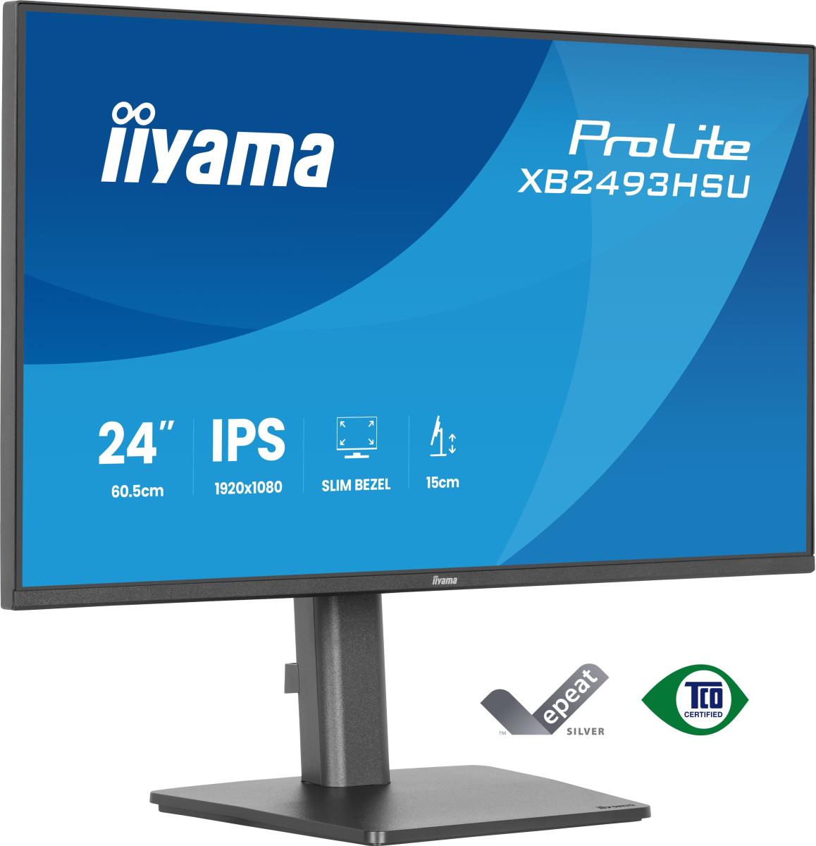 IiYAMA Desktop Monitor - ProLite XB2493HSU-B1 - 24in - 1920x1080 (FHD) - Black