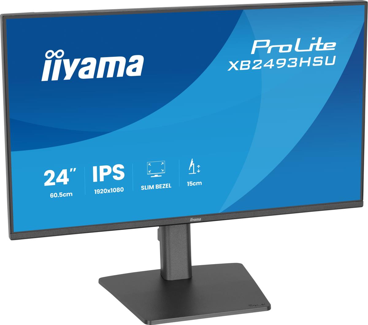 IiYAMA Desktop Monitor - ProLite XB2493HSU-B1 - 24in - 1920x1080 (FHD) - Black