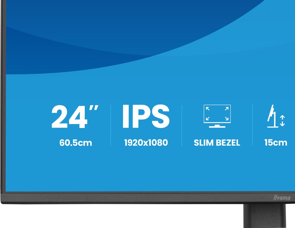 IiYAMA Desktop Monitor - ProLite XB2493HSU-B1 - 24in - 1920x1080 (FHD) - Black