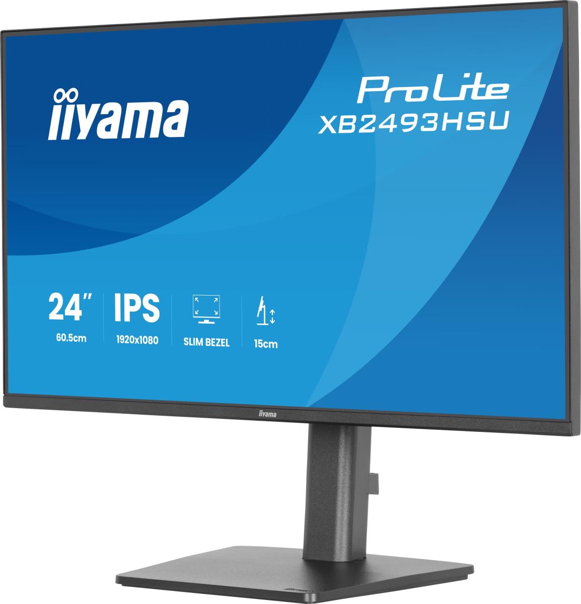 IiYAMA Desktop Monitor - ProLite XB2493HSU-B1 - 24in - 1920x1080 (FHD) - Black