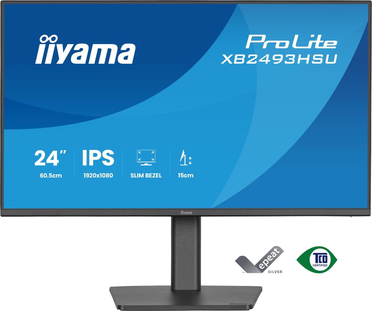 IiYAMA Desktop Monitor - ProLite XB2493HSU-B1 - 24in - 1920x1080 (FHD) - Black