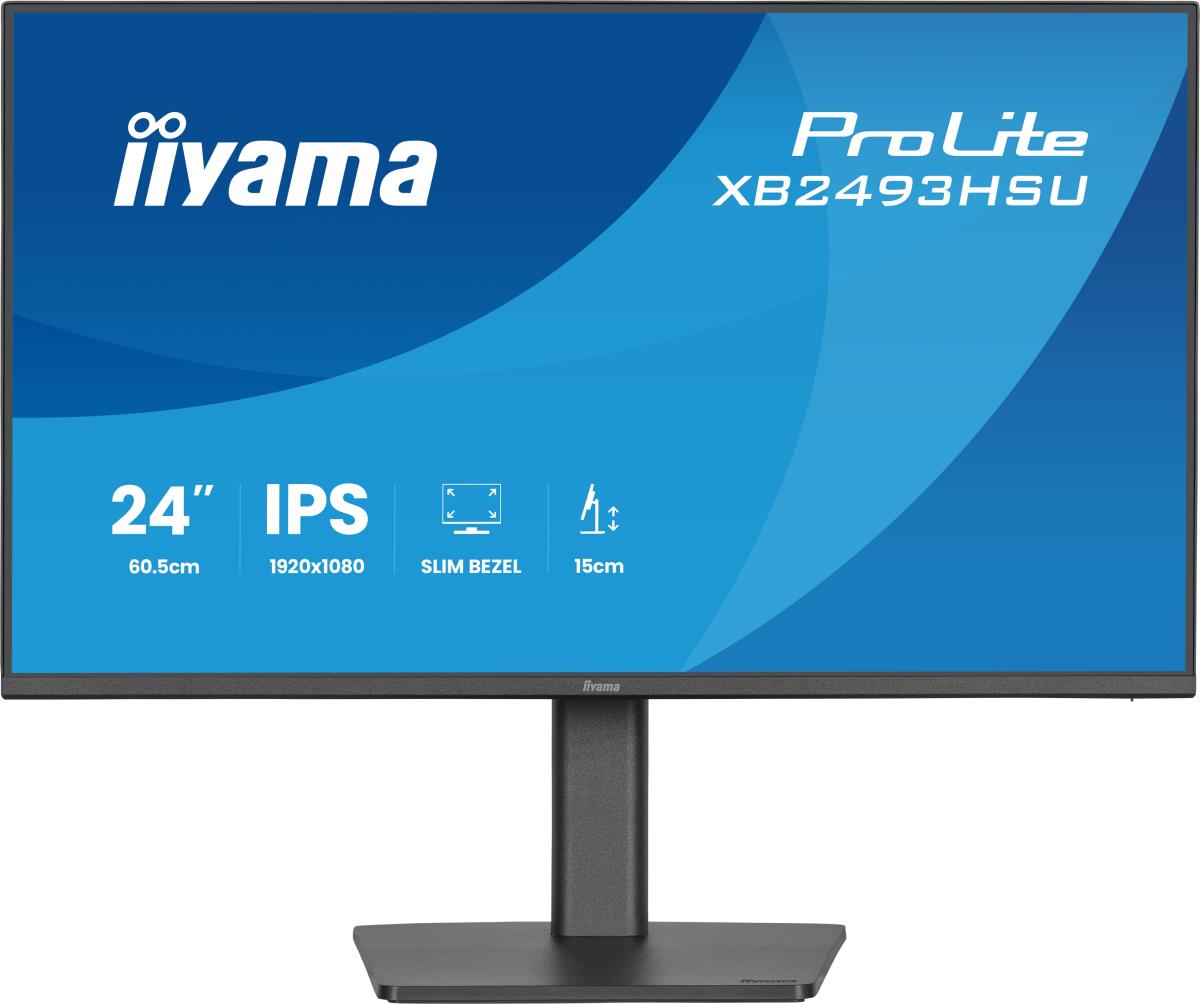 IiYAMA Desktop Monitor - ProLite XB2493HSU-B1 - 24in - 1920x1080 (FHD) - Black