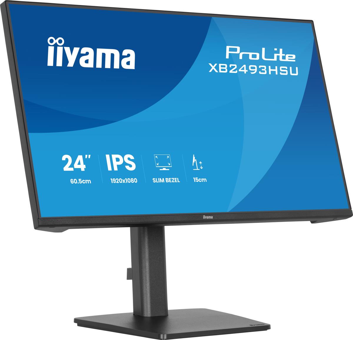 IiYAMA Desktop Monitor - ProLite XB2493HSU-B1 - 24in - 1920x1080 (FHD) - Black
