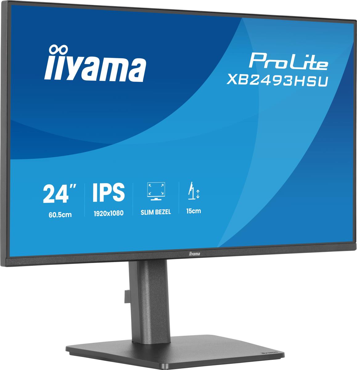 IiYAMA Desktop Monitor - ProLite XB2493HSU-B1 - 24in - 1920x1080 (FHD) - Black