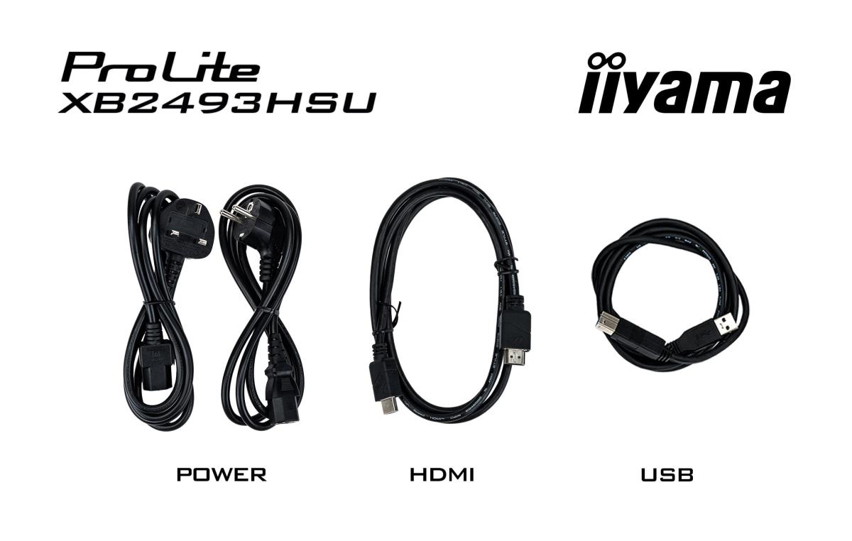 IiYAMA Desktop Monitor - ProLite XB2493HSU-B1 - 24in - 1920x1080 (FHD) - Black