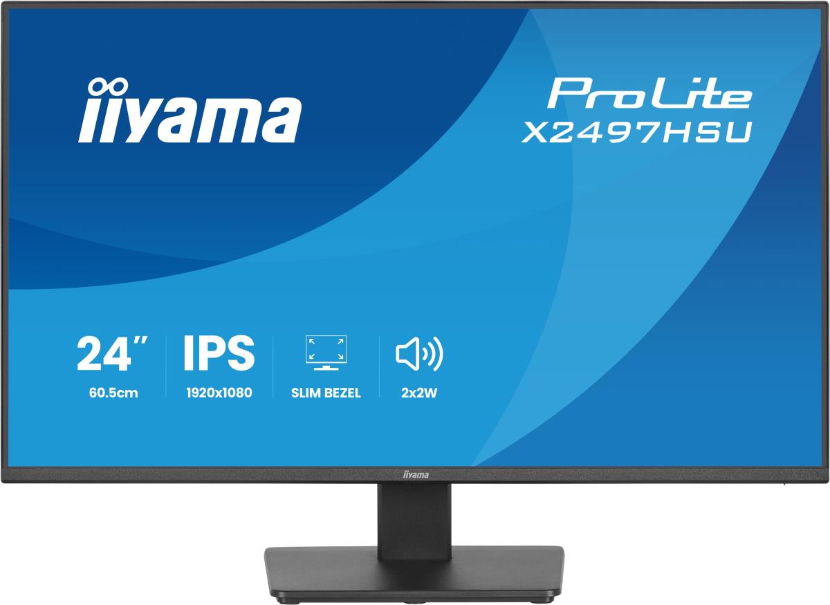 IiYAMA Desktop Monitor - ProLite X2497HSU-B1 - 24in - 1920x1080 (FHD) - Black