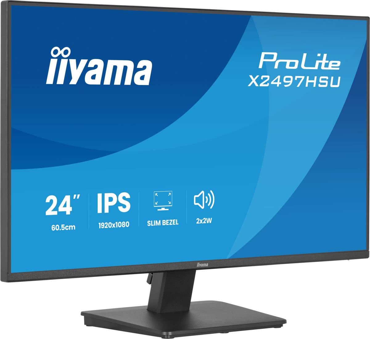 IiYAMA Desktop Monitor - ProLite X2497HSU-B1 - 24in - 1920x1080 (FHD) - Black