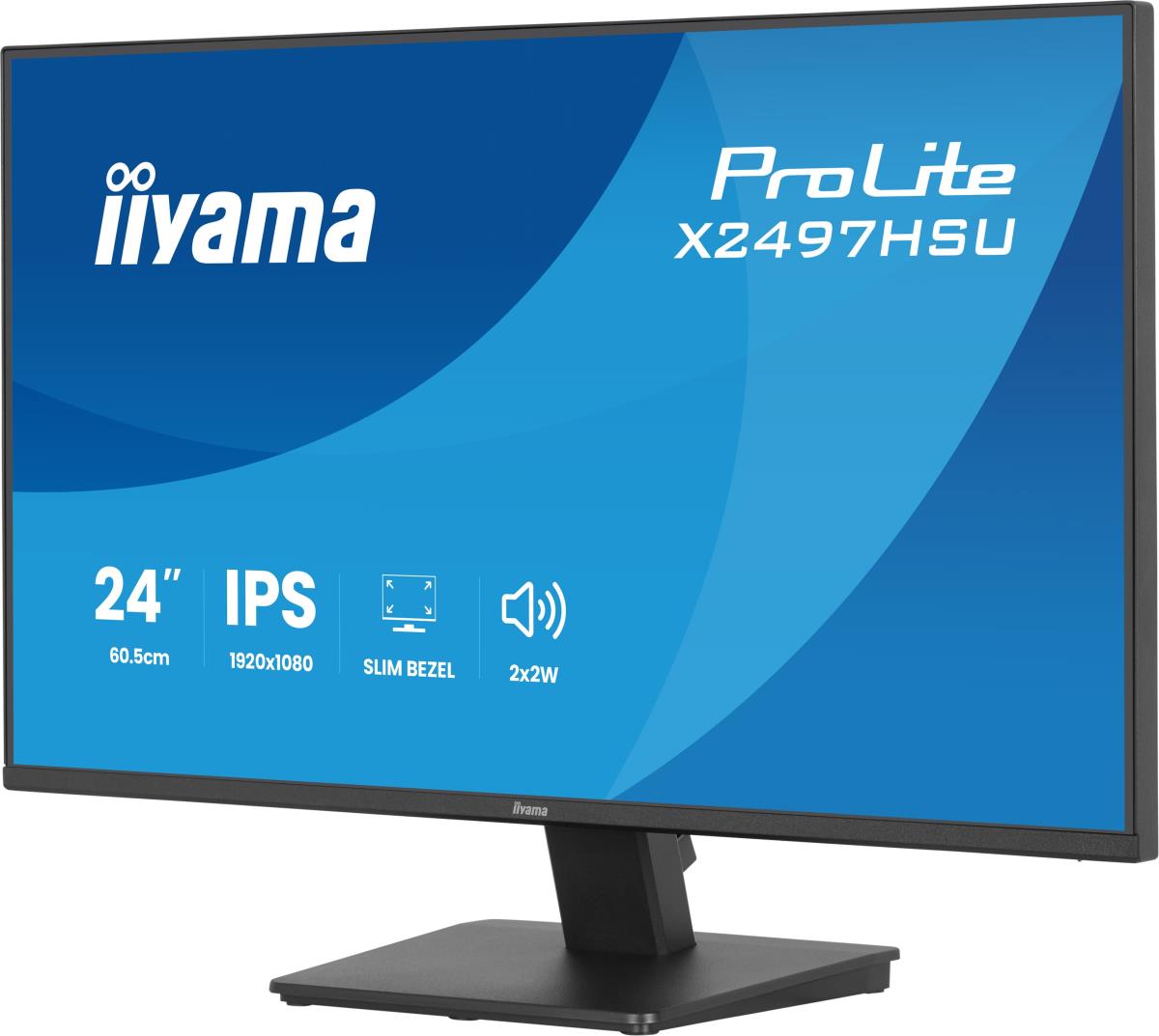 IiYAMA Desktop Monitor - ProLite X2497HSU-B1 - 24in - 1920x1080 (FHD) - Black