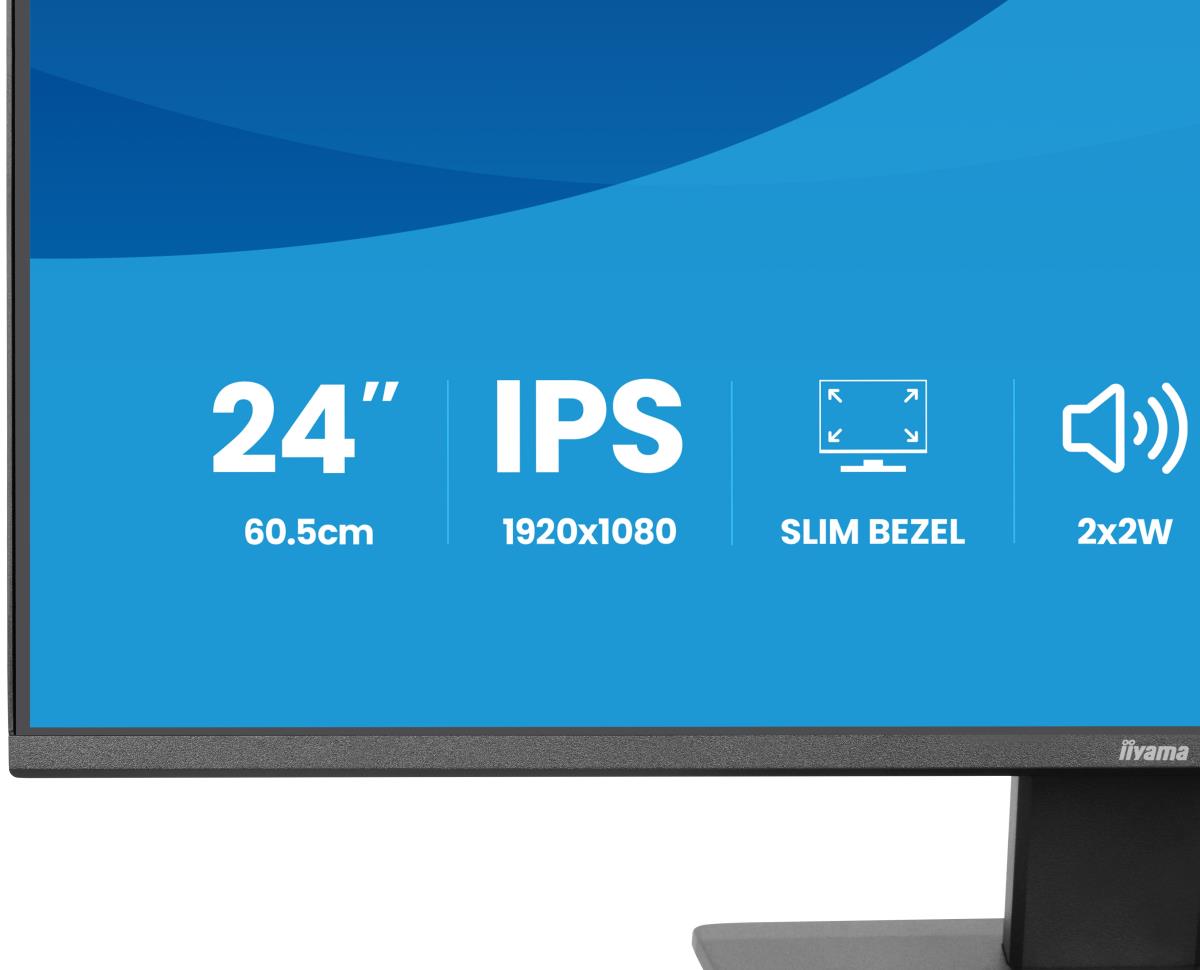 IiYAMA Desktop Monitor - ProLite X2493HSUB1 - 24in - 1920x1080 (FHD) - Black