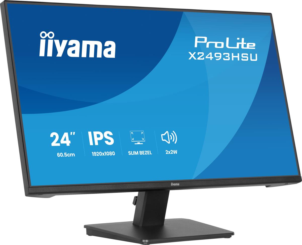 IiYAMA Desktop Monitor - ProLite X2493HSUB1 - 24in - 1920x1080 (FHD) - Black