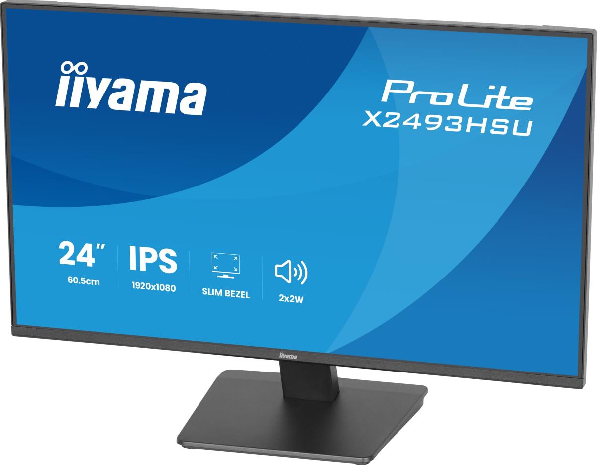 IiYAMA Desktop Monitor - ProLite X2493HSUB1 - 24in - 1920x1080 (FHD) - Black