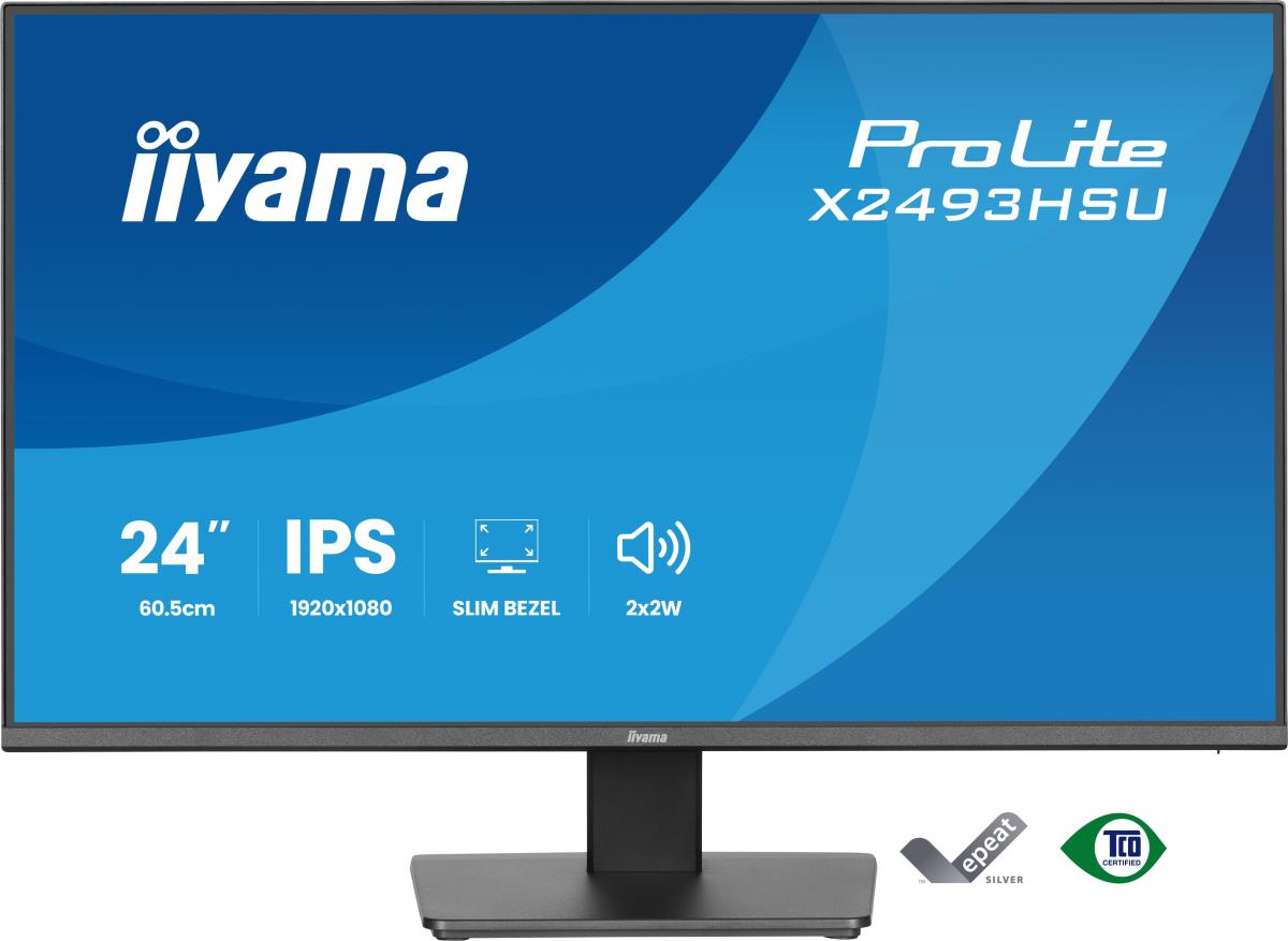 IiYAMA Desktop Monitor - ProLite X2493HSUB1 - 24in - 1920x1080 (FHD) - Black