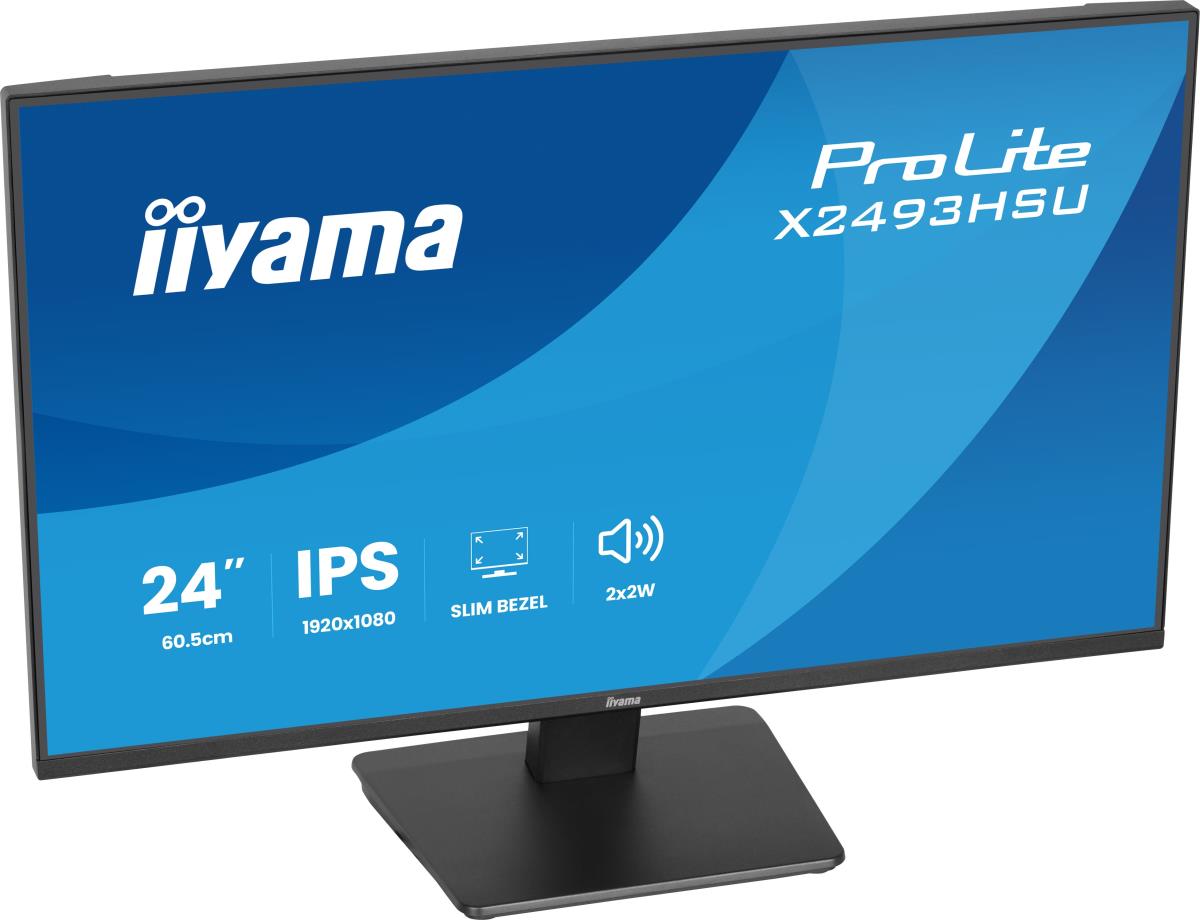 IiYAMA Desktop Monitor - ProLite X2493HSUB1 - 24in - 1920x1080 (FHD) - Black