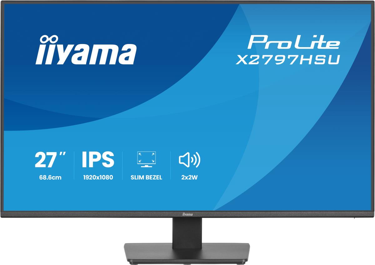IiYAMA Desktop Monitor - ProLite X2797HSU-B1 - 27in - 1920x1080 (FHD) - Black