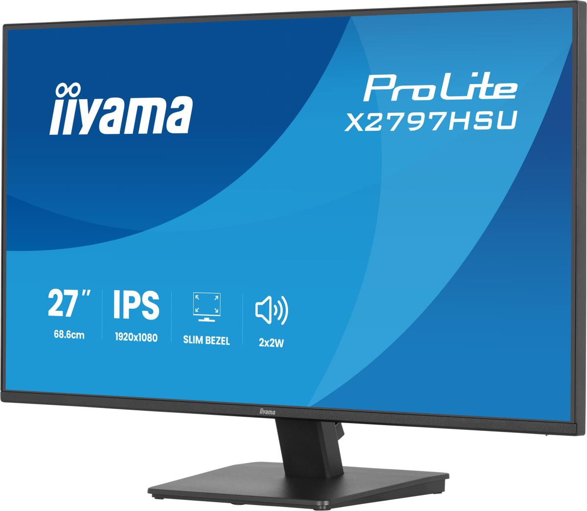 IiYAMA Desktop Monitor - ProLite X2797HSU-B1 - 27in - 1920x1080 (FHD) - Black