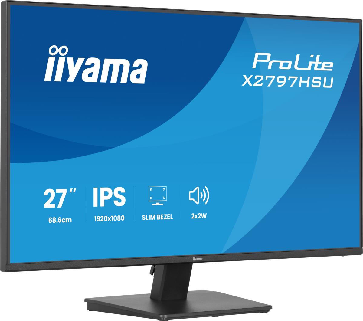 IiYAMA Desktop Monitor - ProLite X2797HSU-B1 - 27in - 1920x1080 (FHD) - Black