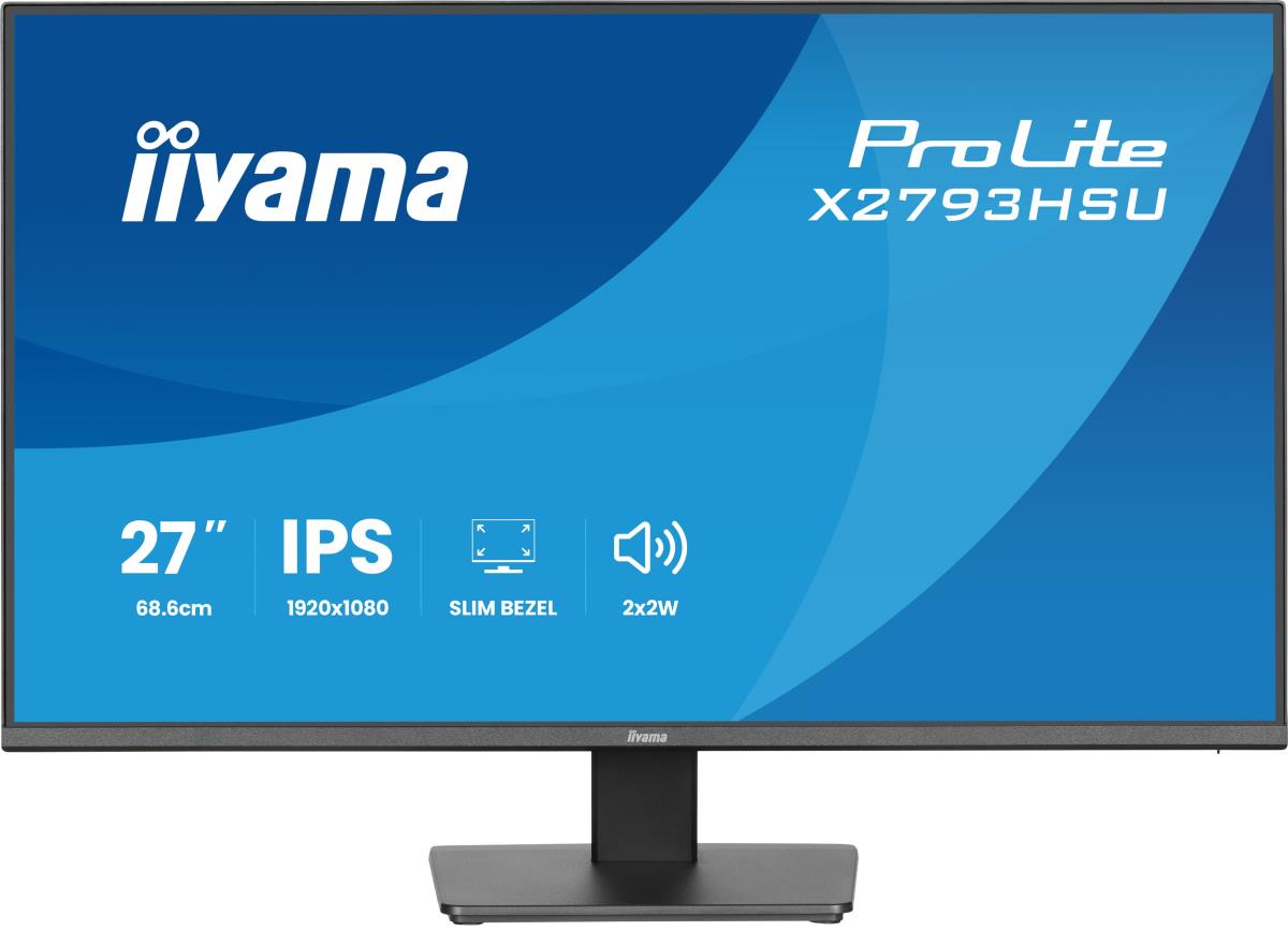 IiYAMA Desktop Monitor - ProLite X2793HSU-B1 - 27in - 1920x1080 (FHD) - Black