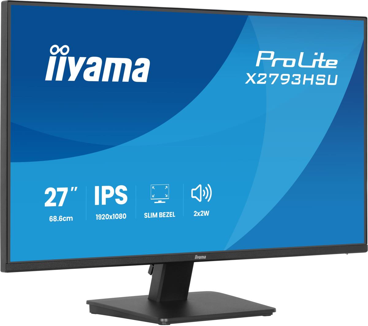 IiYAMA Desktop Monitor - ProLite X2793HSU-B1 - 27in - 1920x1080 (FHD) - Black