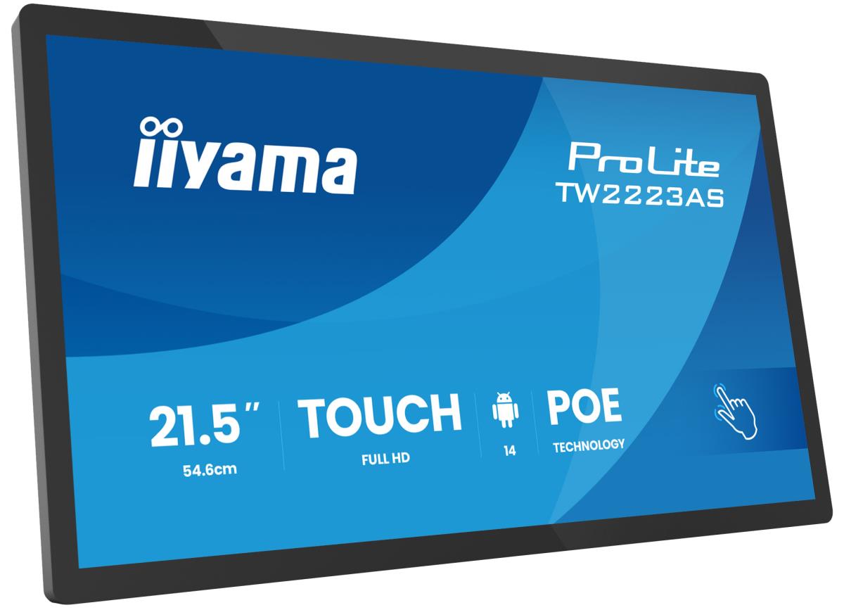 IiYAMA Touch Monitor - ProLite TW2223AS-B3P - 22in - 1920x1080 (FHD) - Black