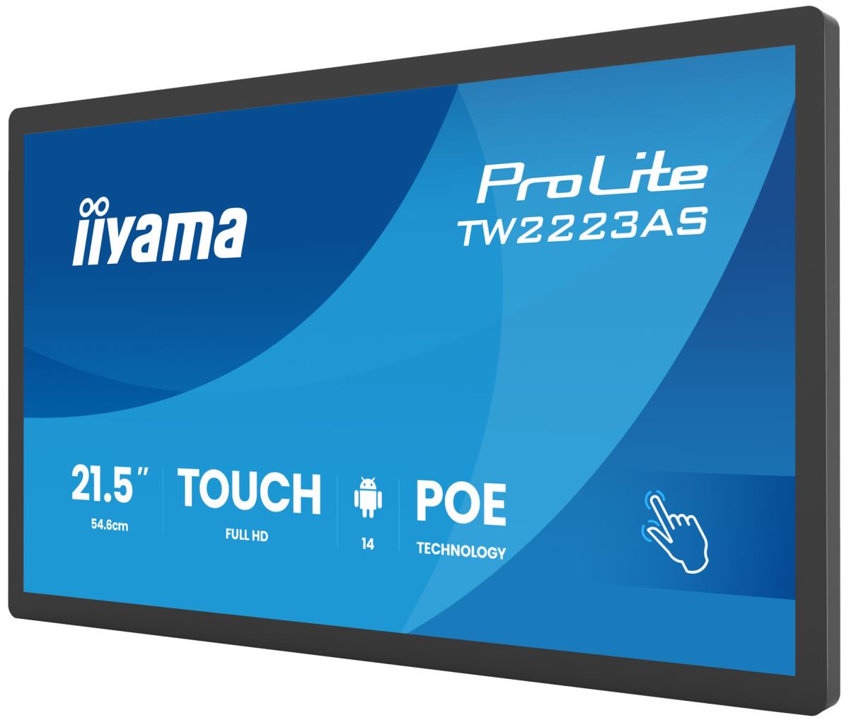 IiYAMA Touch Monitor - ProLite TW2223AS-B3P - 22in - 1920x1080 (FHD) - Black