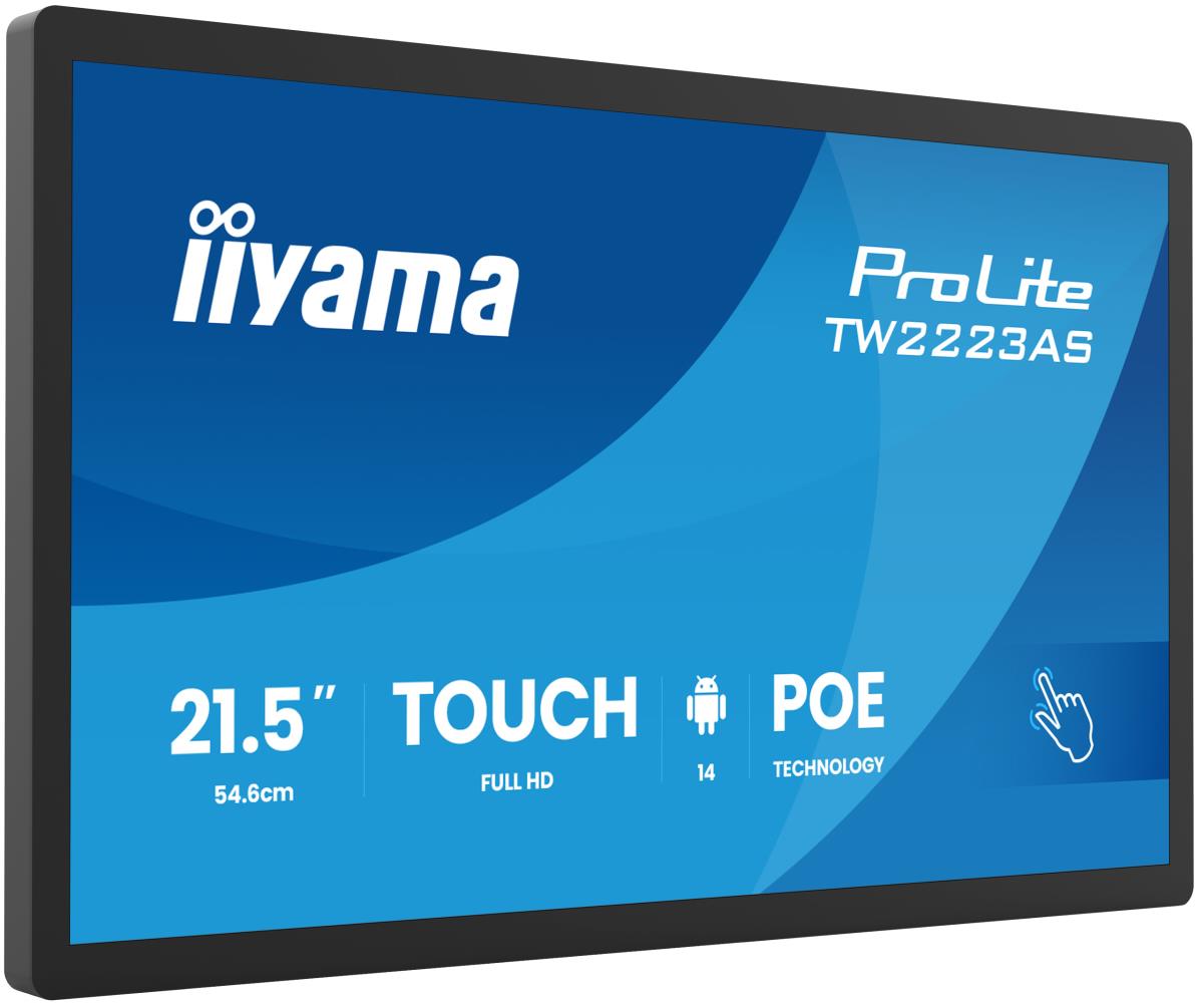 IiYAMA Touch Monitor - ProLite TW2223AS-B3P - 22in - 1920x1080 (FHD) - Black