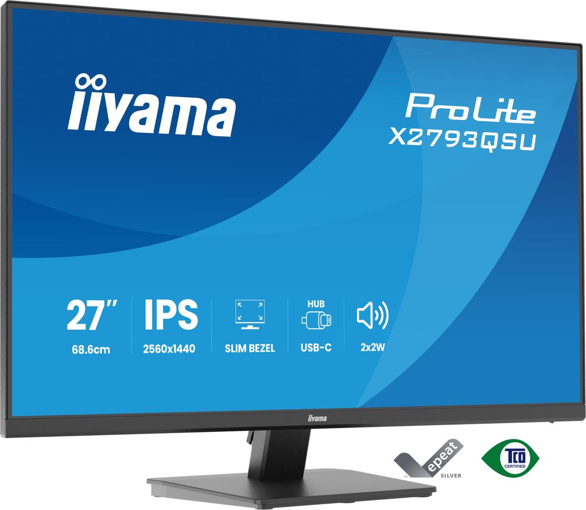 IiYAMA Desktop Monitor - ProLite X2793QSU-B1 - 27in - 2560x1440 (QHD) - Black