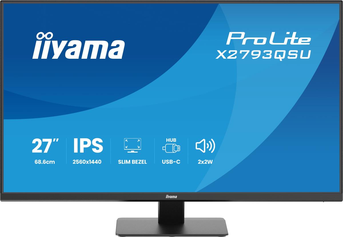 IiYAMA Desktop Monitor - ProLite X2793QSU-B1 - 27in - 2560x1440 (QHD) - Black