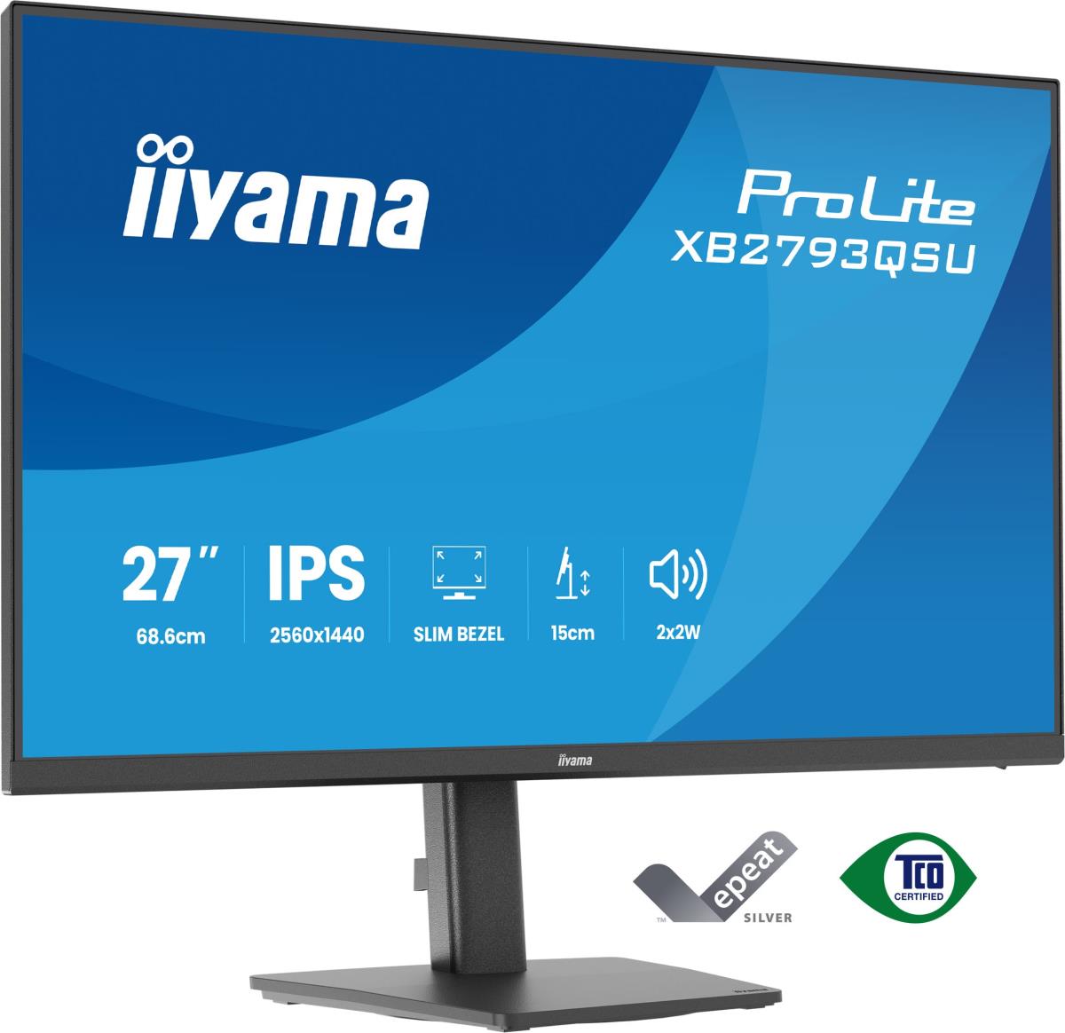 IiYAMA Desktop Monitor - ProLite XB2793QSU-B1 - 27in - 2560x1440 (QHD) - Black