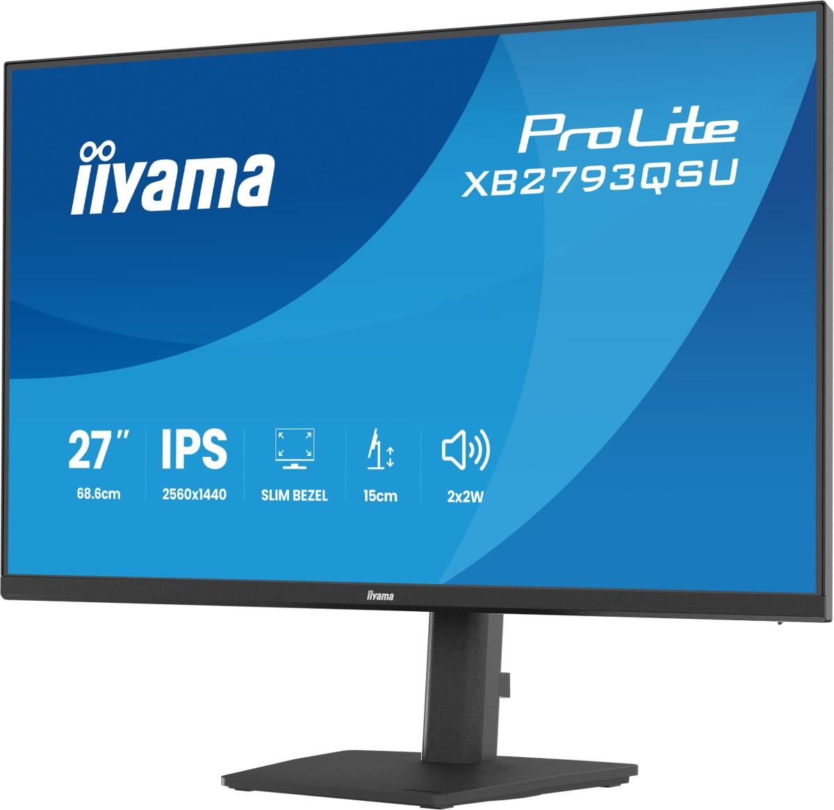 IiYAMA Desktop Monitor - ProLite XB2793QSU-B1 - 27in - 2560x1440 (QHD) - Black