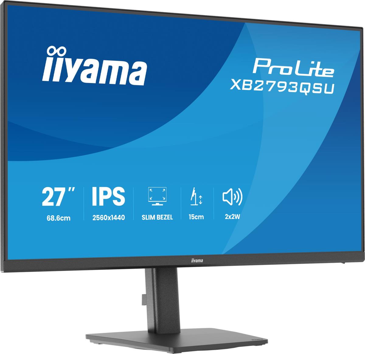 IiYAMA Desktop Monitor - ProLite XB2793QSU-B1 - 27in - 2560x1440 (QHD) - Black