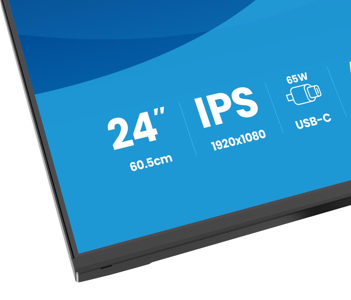 IiYAMA Desktop USB-C Monitor - ProLite XB2497HSN-B1 - 24in - 1920x1080 (FHD) - Black