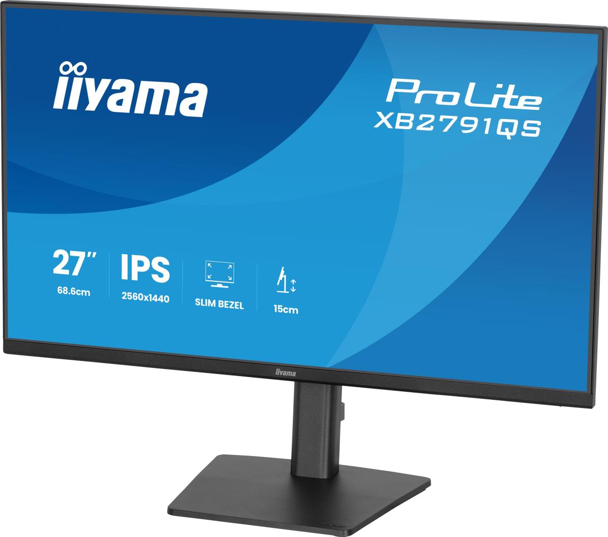 IiYAMA Desktop Monitor - ProLite XB2791QS-B1- 27in - 2560x1440 (QHD) - Black