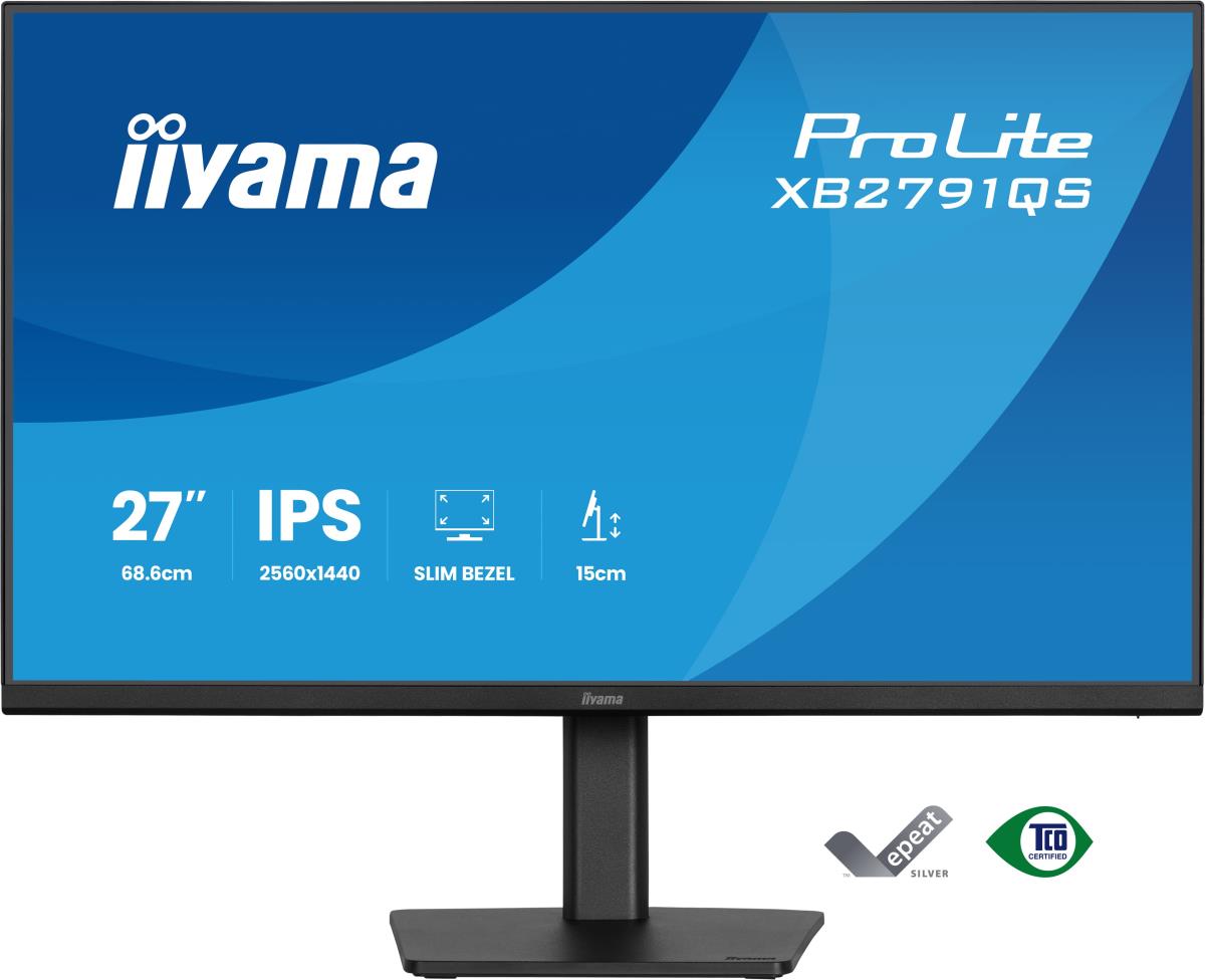 IiYAMA Desktop Monitor - ProLite XB2791QS-B1- 27in - 2560x1440 (QHD) - Black