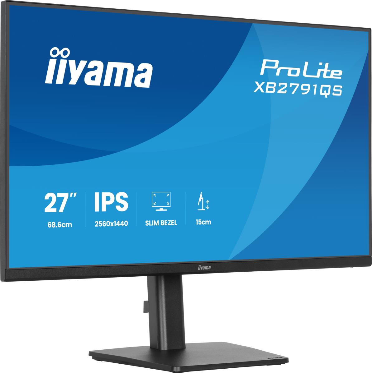 IiYAMA Desktop Monitor - ProLite XB2791QS-B1- 27in - 2560x1440 (QHD) - Black