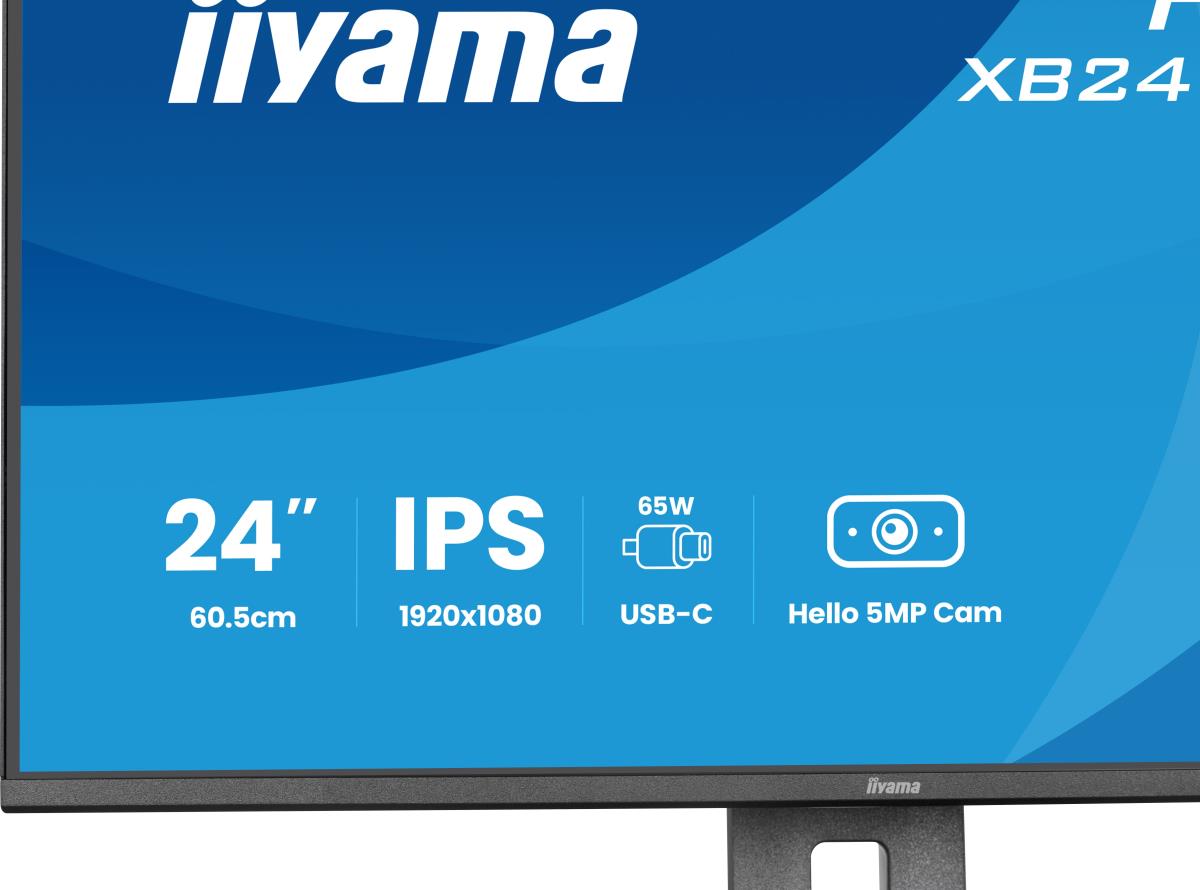 IiYAMA Desktop USB-C Monitor - ProLite XB2497HSNH-B1 - 24in - 1920x1080 (FHD) - Black